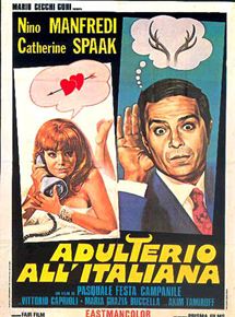 Affiche du film Adulterio All’Italiana (1968) de Pasquale Festa Campanile. Voir Adulterio All’Italiana en streaming / torrent sur meilleurs-films.fr