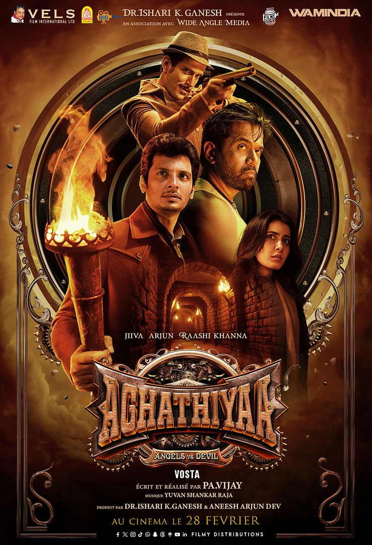 Affiche du film Aghathiyaa (2025) de Pa Vijay. Voir Aghathiyaa en streaming / torrent sur meilleurs-films.fr