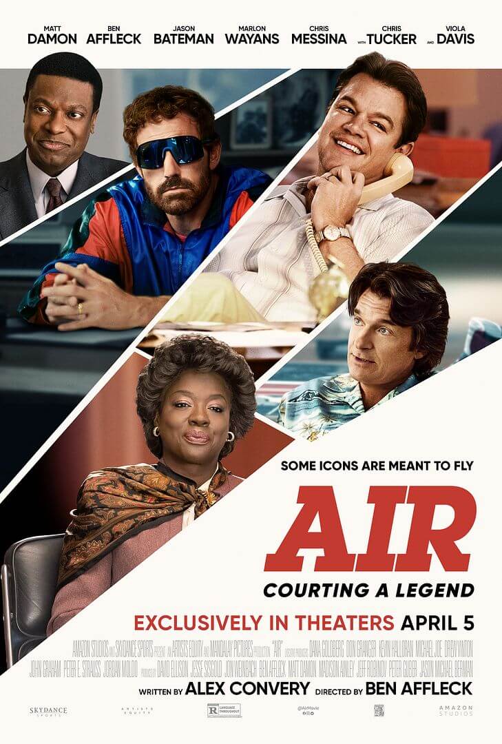 Affiche du film Air (2023) de Ben Affleck. Voir Air en streaming / torrent sur meilleurs-films.fr