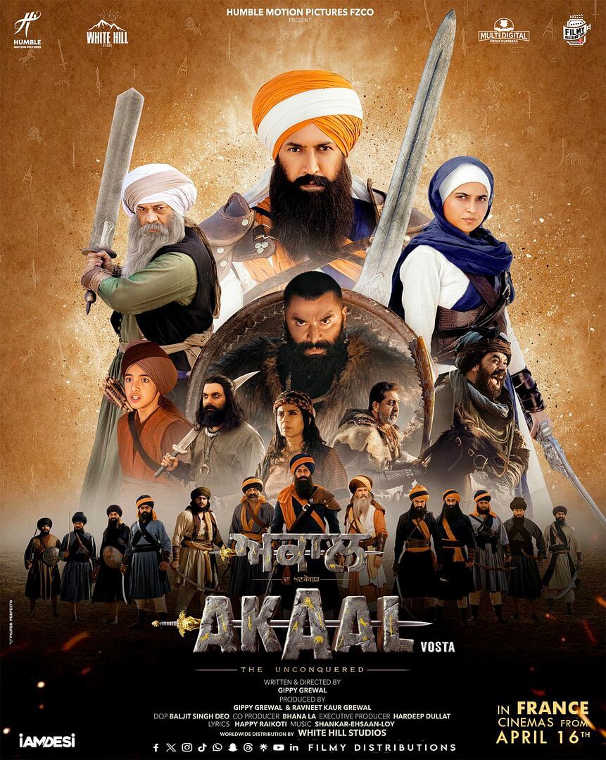 Affiche du film Akaal: The Unconquered (2025) de Gippy Grewal Affiche du film Akaal: The Unconquered (2025) de Gippy Grewal. Voir Akaal: The Unconquered en streaming / torrent sur meilleurs-films.fr