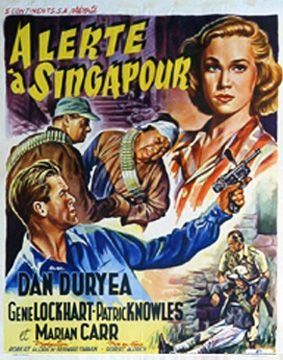 Affiche du film Alerte à Singapour (1954) de Robert Aldrich. Voir Alerte à Singapour en streaming / torrent sur meilleurs-films.fr