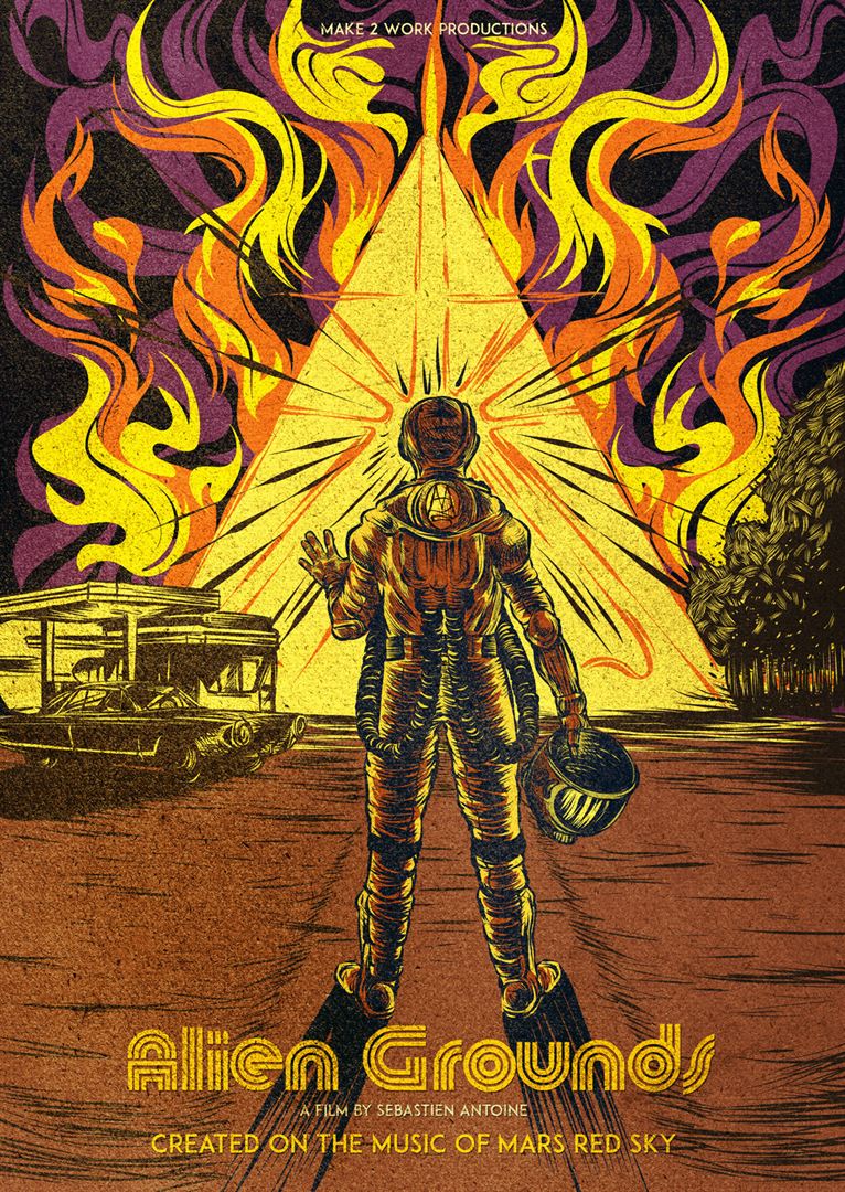 Affiche du court métrage Alien Grounds (2016) de Sébastien Antoine. Voir Alien Grounds en streaming / torrent sur meilleurs-films.fr