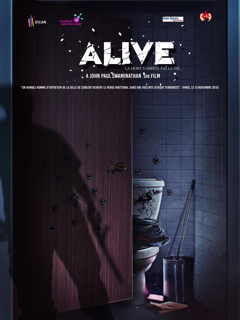 Affiche du court métrage Alive – La mort n’arrête pas la vie (2016) de John Paul Swaminathan. Voir Alive – La mort n’arrête pas la vie en streaming / torrent sur meilleurs-films.fr
