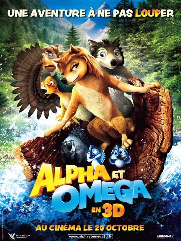 Affiche du film Alpha & Omega – 3D (2010) de Anthony Bell. Voir Alpha & Omega – 3D en streaming / torrent sur meilleurs-films.fr