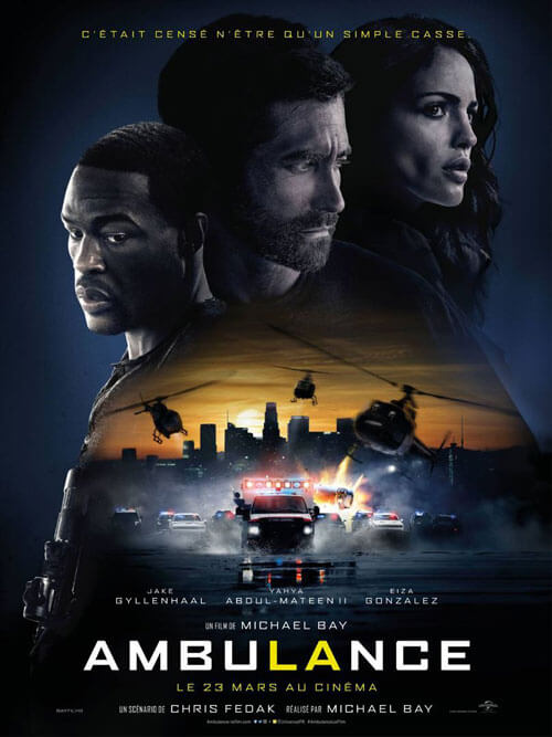 Affiche du film Ambulance (2022) de Michael Bay Affiche du film Ambulance (2022) de Michael Bay. Voir Ambulance en streaming / torrent sur meilleurs-films.fr