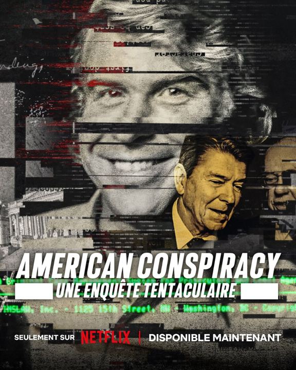 Affiche de la série American Conspiracy : Une enquête tentaculaire (2024) de . Voir American Conspiracy : Une enquête tentaculaire en streaming / torrent sur meilleurs-films.fr