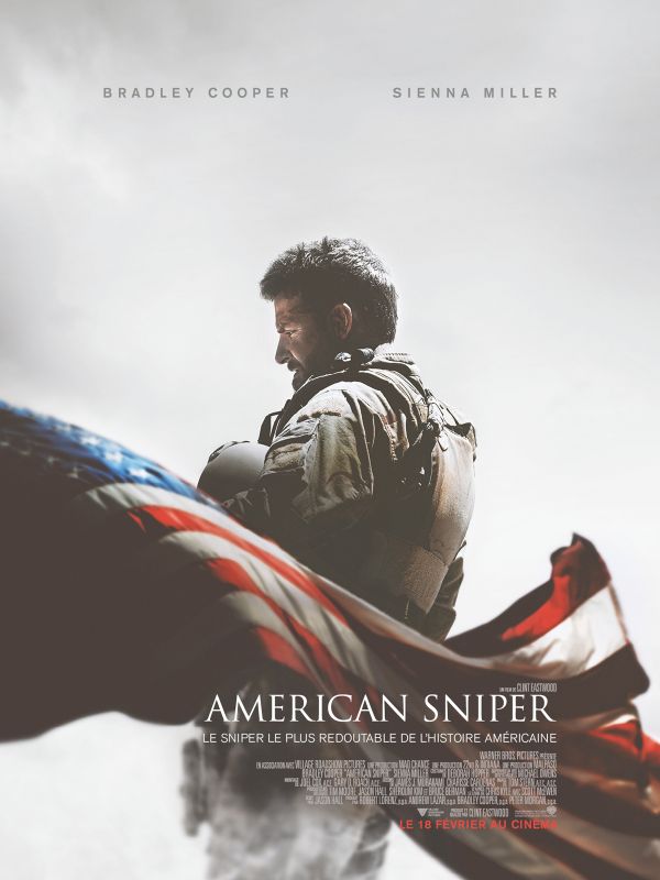 Affiche du film American Sniper (2015) de Clint Eastwood. Voir American Sniper en streaming / torrent sur meilleurs-films.fr