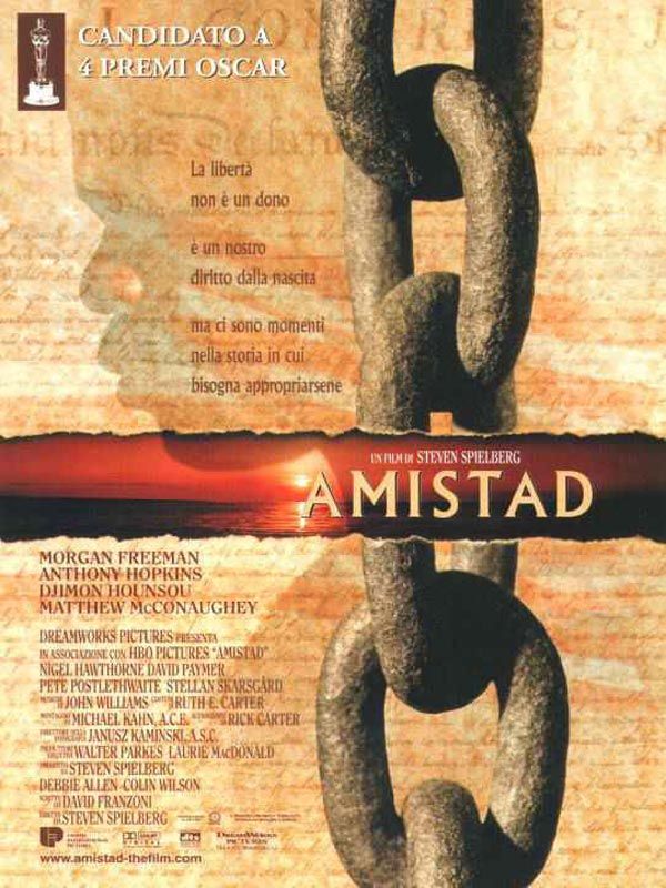 Affiche du film Amistad (1997) de Steven Spielberg Affiche du film Amistad (1997) de Steven Spielberg. Voir Amistad en streaming / torrent sur meilleurs-films.fr