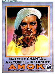 Affiche du film Amok (1934) de Fedor Ozep. Voir Amok en streaming / torrent sur meilleurs-films.fr