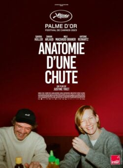 Affiche du film Anatomie d’une chute (2022) de Arthur Harari & Justine Triet.