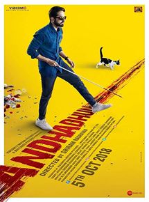 Affiche du film Andhadhun (2018) de Sriram Raghavan. Voir Andhadhun en streaming / torrent sur meilleurs-films.fr