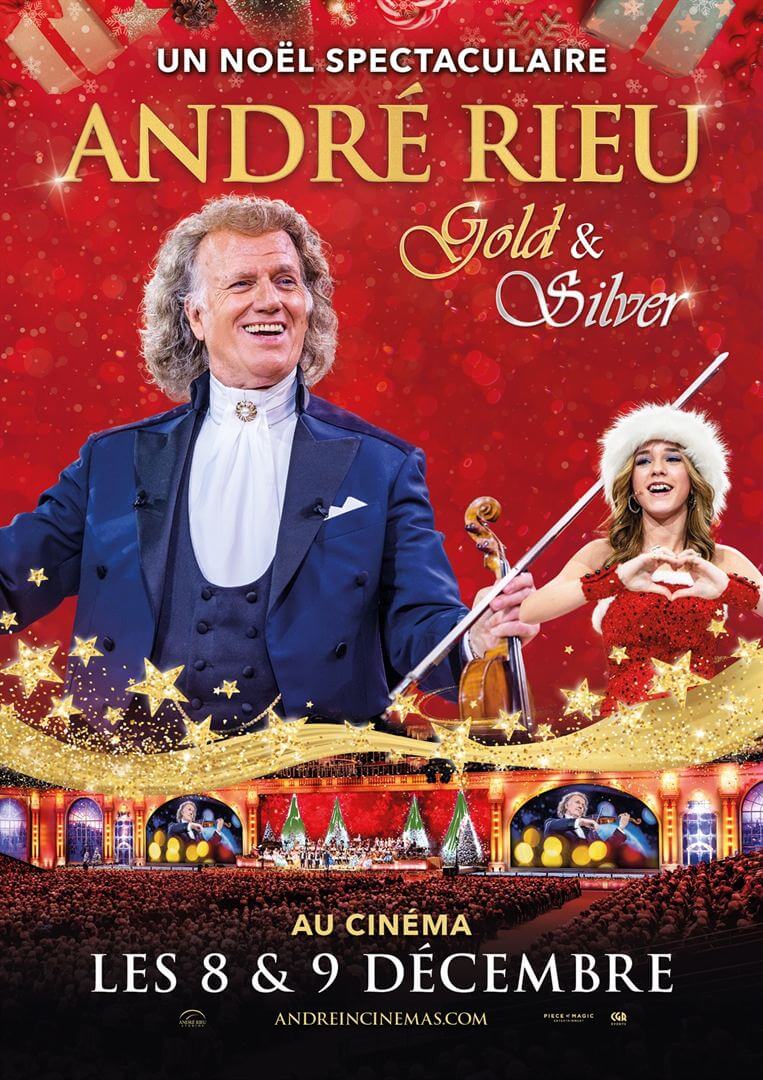 Affiche du film André Rieu’s 2024 Christmas Concert: Gold and Silver (2024) de André Rieu. Voir André Rieu’s 2024 Christmas Concert: Gold and Silver en streaming / torrent sur meilleurs-films.fr