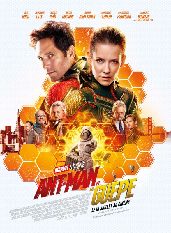 Affiche du film Ant-Man et la Guêpe (2018) de Peyton Reed. Voir Ant-Man et la Guêpe en streaming / torrent sur meilleurs-films.fr