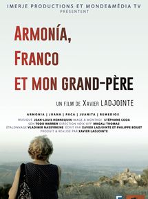 Affiche du film Armonìa, Franco et mon grand-père (2017) de Xavier Ladjointe. Voir Armonìa, Franco et mon grand-père en streaming / torrent sur meilleurs-films.fr
