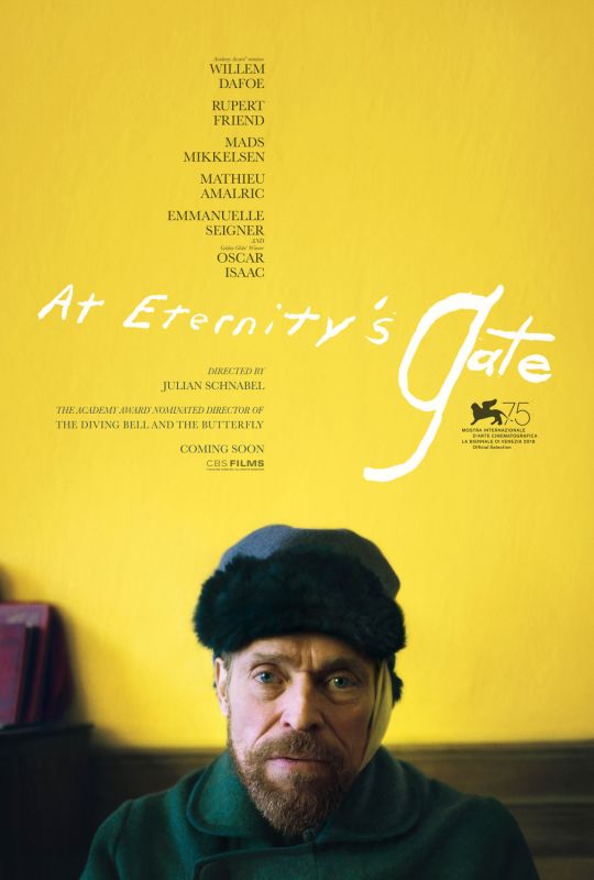 Affiche du film At Eternity’s Gate (2018) de Julian Schnabel Affiche du film At Eternity’s Gate (2018) de Julian Schnabel. Voir At Eternity’s Gate en streaming / torrent sur meilleurs-films.fr