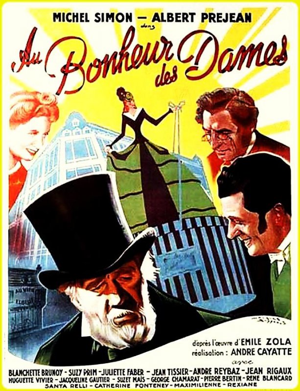 Affiche du film Au bonheur des dames (1943) de André Cayatte. Voir Au bonheur des dames en streaming / torrent sur meilleurs-films.fr