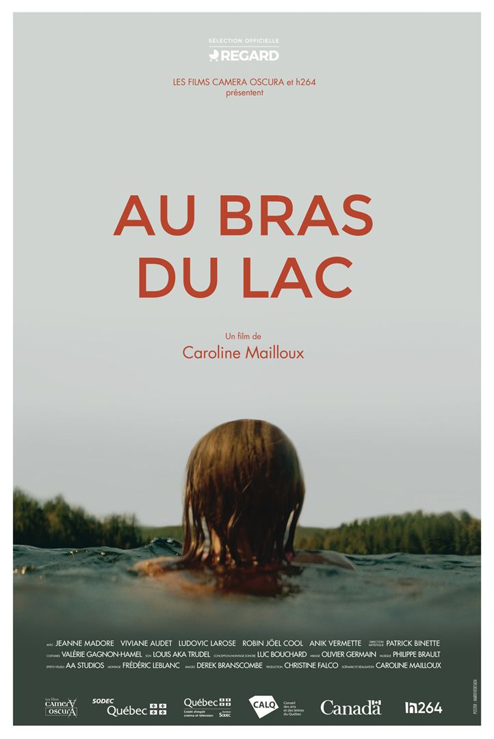 Affiche du court métrage Au bras du lac (2022) de Caroline Mailloux. Voir Au bras du lac en streaming / torrent sur meilleurs-films.fr