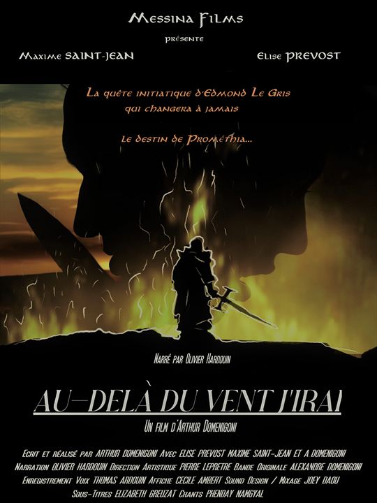 Affiche du court métrage Au-delà du vent j’irai (2025) de Arthur Domenigoni. Voir Au-delà du vent j’irai en streaming / torrent sur meilleurs-films.fr