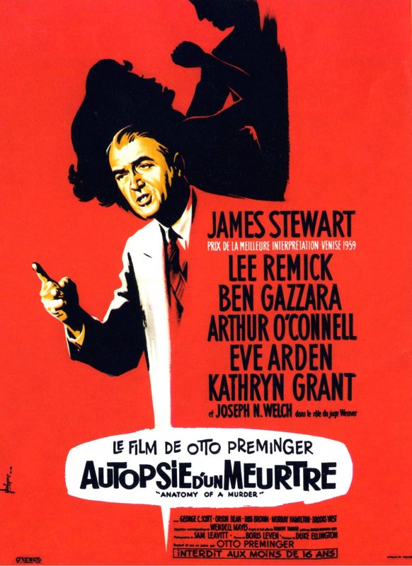 Affiche du film Autopsie d’un meurtre (1959) de Otto Preminger Affiche du film Autopsie d’un meurtre (1959) de Otto Preminger. Voir Autopsie d’un meurtre en streaming / torrent sur meilleurs-films.fr