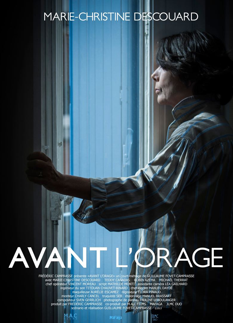 Affiche du court métrage Avant l’orage (2014) de Guillaume Fovet-Camprasse. Voir Avant l’orage en streaming / torrent sur meilleurs-films.fr