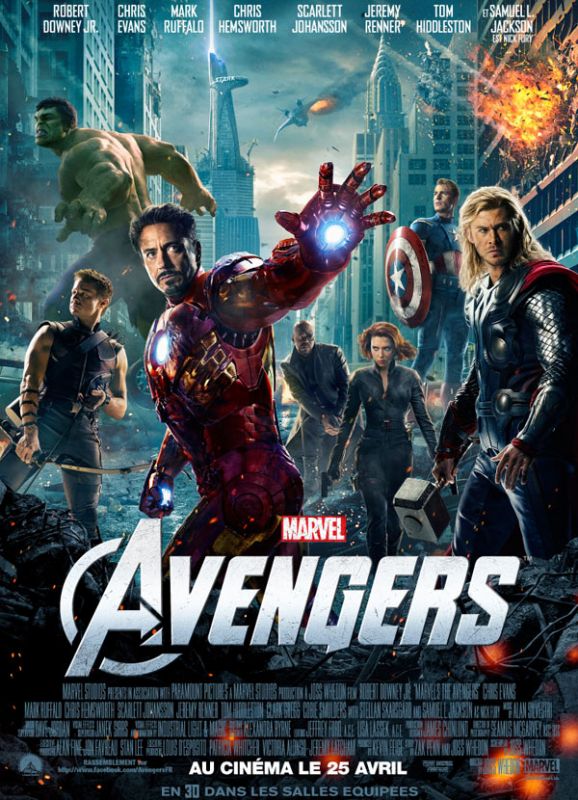 Affiche du film Avengers (2012) de Joss Whedon. Voir Avengers en streaming / torrent sur meilleurs-films.fr