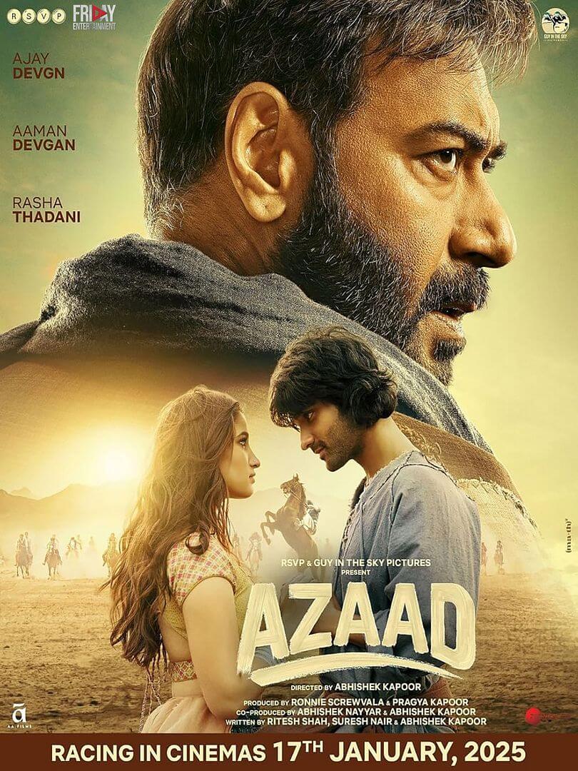 Affiche du film Azaad (2025) de Abhishek Kapoor. Voir Azaad en streaming / torrent sur meilleurs-films.fr