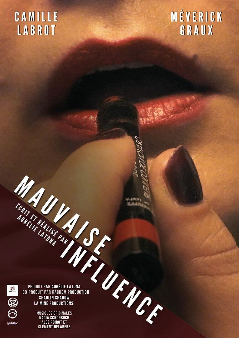 Affiche du court métrage Mauvaise Influence (2026) de Aurélie Latona Affiche du court métrage Mauvaise Influence (2026) de Aurélie Latona. Voir Mauvaise Influence en streaming / torrent sur meilleurs-films.fr