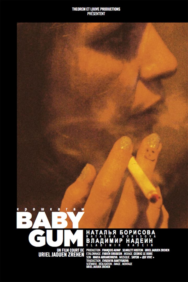 Affiche du court métrage Baby Gum (2016) de Uriel Jaouen Zrehen. Voir Baby Gum en streaming / torrent sur meilleurs-films.fr