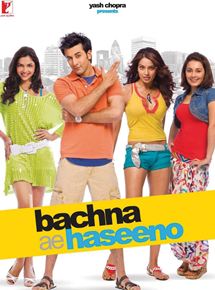 Affiche du film Bachna Ae Haseeno (2008) de Siddharth Anand. Voir Bachna Ae Haseeno en streaming / torrent sur meilleurs-films.fr