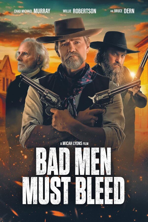 Affiche du film Bad Men Must Bleed (2025) de Micah Lyons.