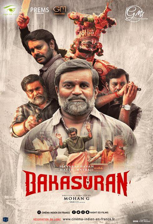 Affiche du film Bakasuran (2023) de Mohan G.. Voir Bakasuran en streaming / torrent sur meilleurs-films.fr