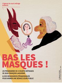 Affiche du film Bas les masques ! (2019) de Jean-François Laguionie. Voir Bas les masques ! en streaming / torrent sur meilleurs-films.fr