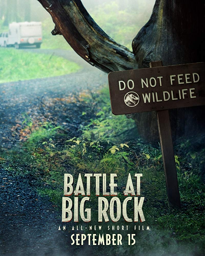 Affiche du court métrage Battle at Big Rock (2019) de Colin Trevorrow. Voir Battle at Big Rock en streaming / torrent sur meilleurs-films.fr