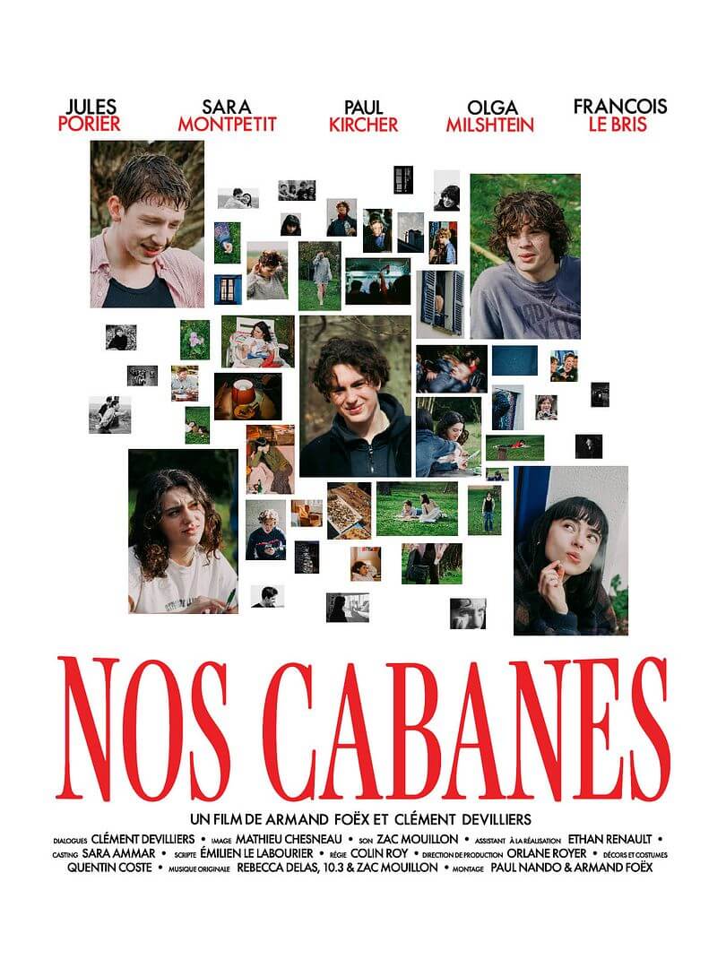 Affiche du court métrage Nos cabanes (2025) de Armand Foëx. Voir Nos cabanes en streaming / torrent sur meilleurs-films.fr