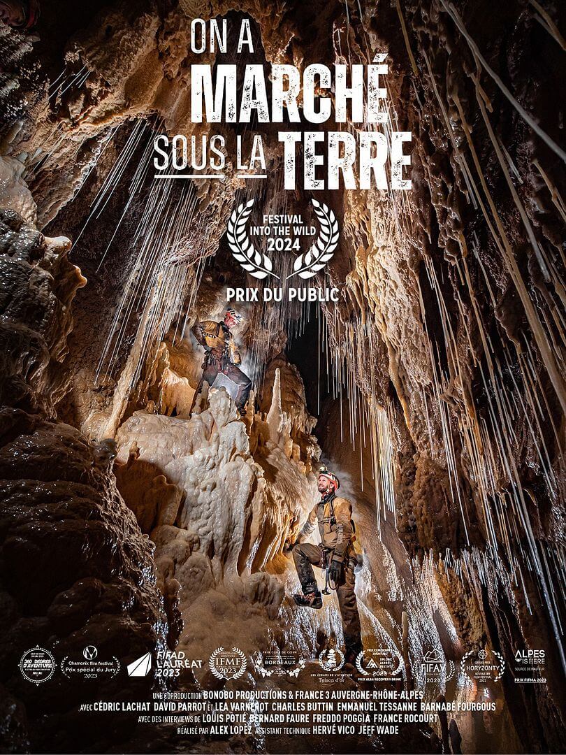 Affiche du film On a marché sous la terre (2023) de Alex Lopez. Voir On a marché sous la terre en streaming / torrent sur meilleurs-films.fr
