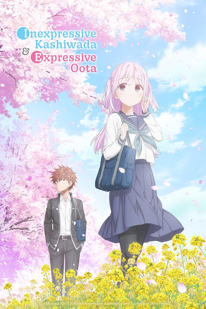 Affiche de la série Inexpressive Kashiwada and Expressive Oota (2025) de . Voir Inexpressive Kashiwada and Expressive Oota en streaming / torrent sur meilleurs-films.fr