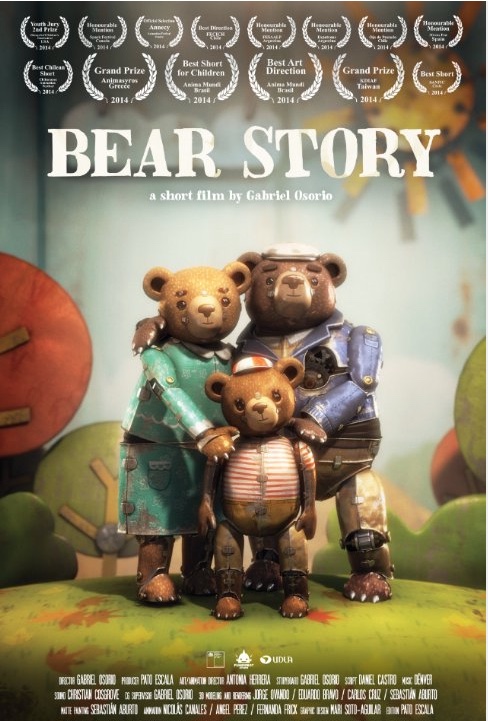 Affiche du court métrage Bear Story () de Gabriel Osorio Vargas Affiche du court métrage Bear Story () de Gabriel Osorio Vargas. Voir Bear Story en streaming / torrent sur meilleurs-films.fr