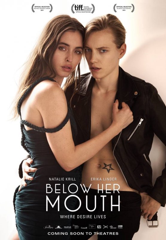 Affiche du film Below Her Mouth (2017) de April Mullen. Voir Below Her Mouth en streaming / torrent sur meilleurs-films.fr