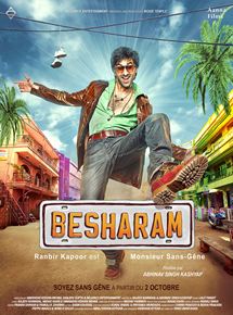 Affiche du film Besharam – Monsieur Sans-Gêne (2013) de Abhinav Kashyap. Voir Besharam – Monsieur Sans-Gêne en streaming / torrent sur meilleurs-films.fr