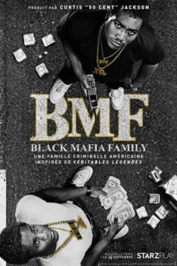 Affiche de la série Black Mafia Family (2021) de Randy Huggins & Tasha Smith.