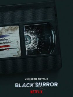 Affiche de la série Black Mirror (2011) de Charlie Brooker.
