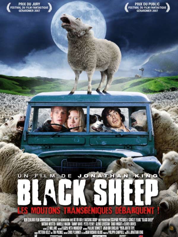 Affiche du film Black Sheep (2006) de Jonathan King (II). Voir Black Sheep en streaming / torrent sur meilleurs-films.fr