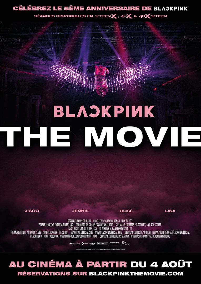 Affiche du film BLACKPINK, le film (2021) de Yoon-Dong Oh. Voir BLACKPINK, le film en streaming / torrent sur meilleurs-films.fr