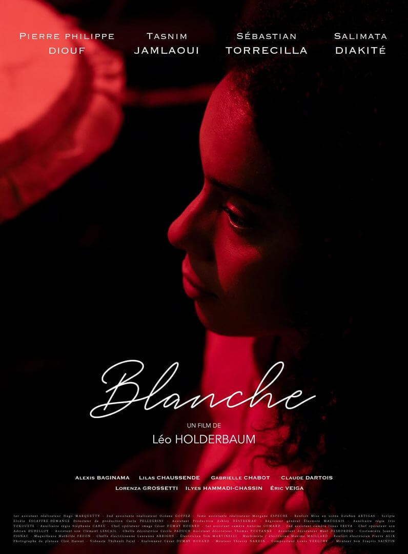 Affiche du court métrage Blanche (2025) de Léo Holderbaum. Voir Blanche en streaming / torrent sur meilleurs-films.fr