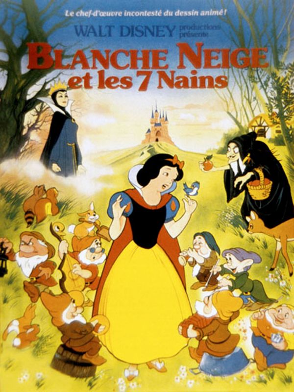 Affiche du film Blanche-Neige et les sept nains (1937) de David Hand. Voir Blanche-Neige et les sept nains en streaming / torrent sur meilleurs-films.fr