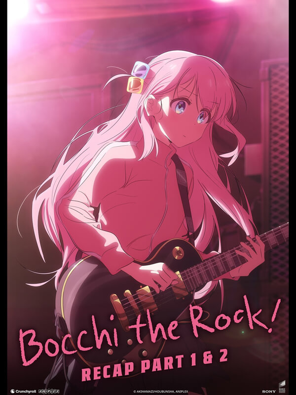 Affiche du film BOCCHI THE ROCK! Recap Part 1 & 2 (2024) de Keiichiro Saito. Voir BOCCHI THE ROCK! Recap Part 1 & 2 en streaming / torrent sur meilleurs-films.fr