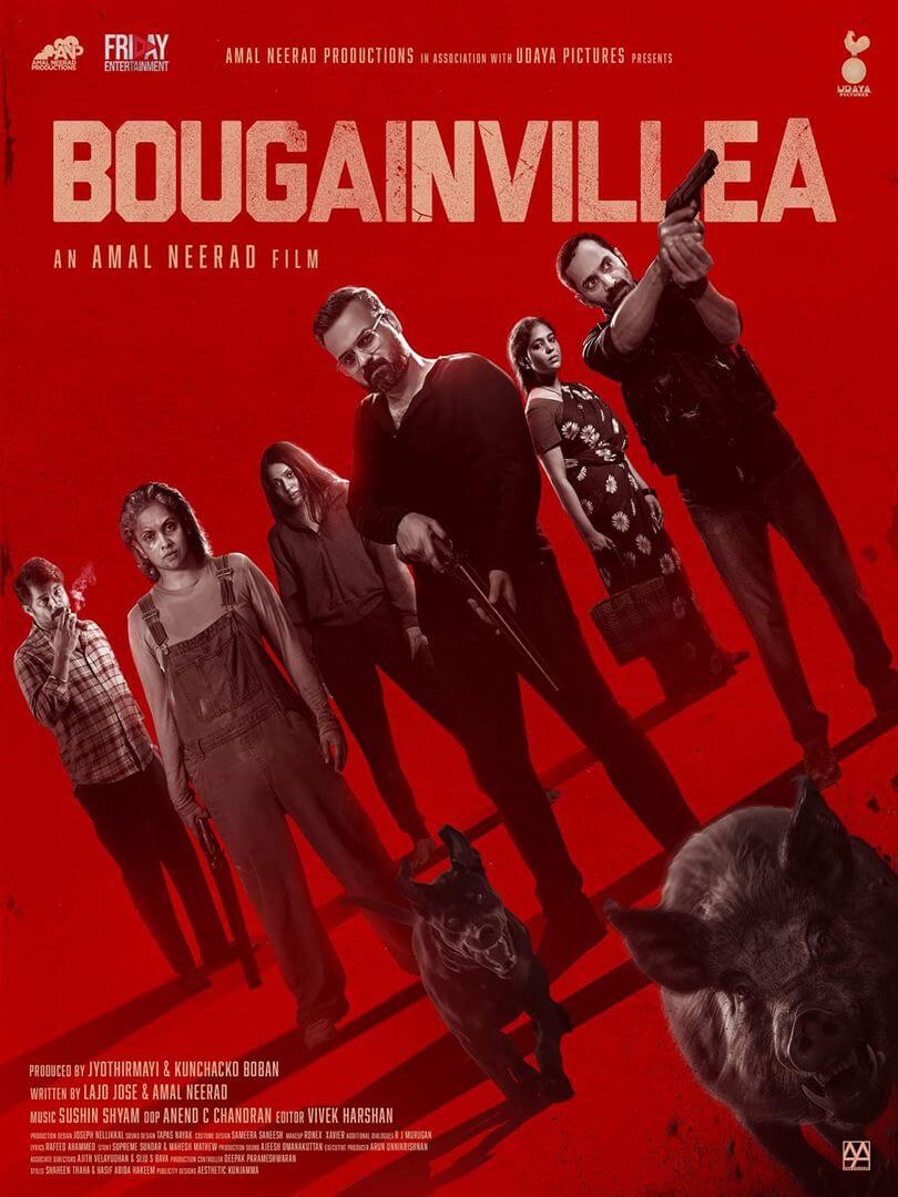 Affiche du film Bougainvillea (2024) de Amal Neerad. Voir Bougainvillea en streaming / torrent sur meilleurs-films.fr