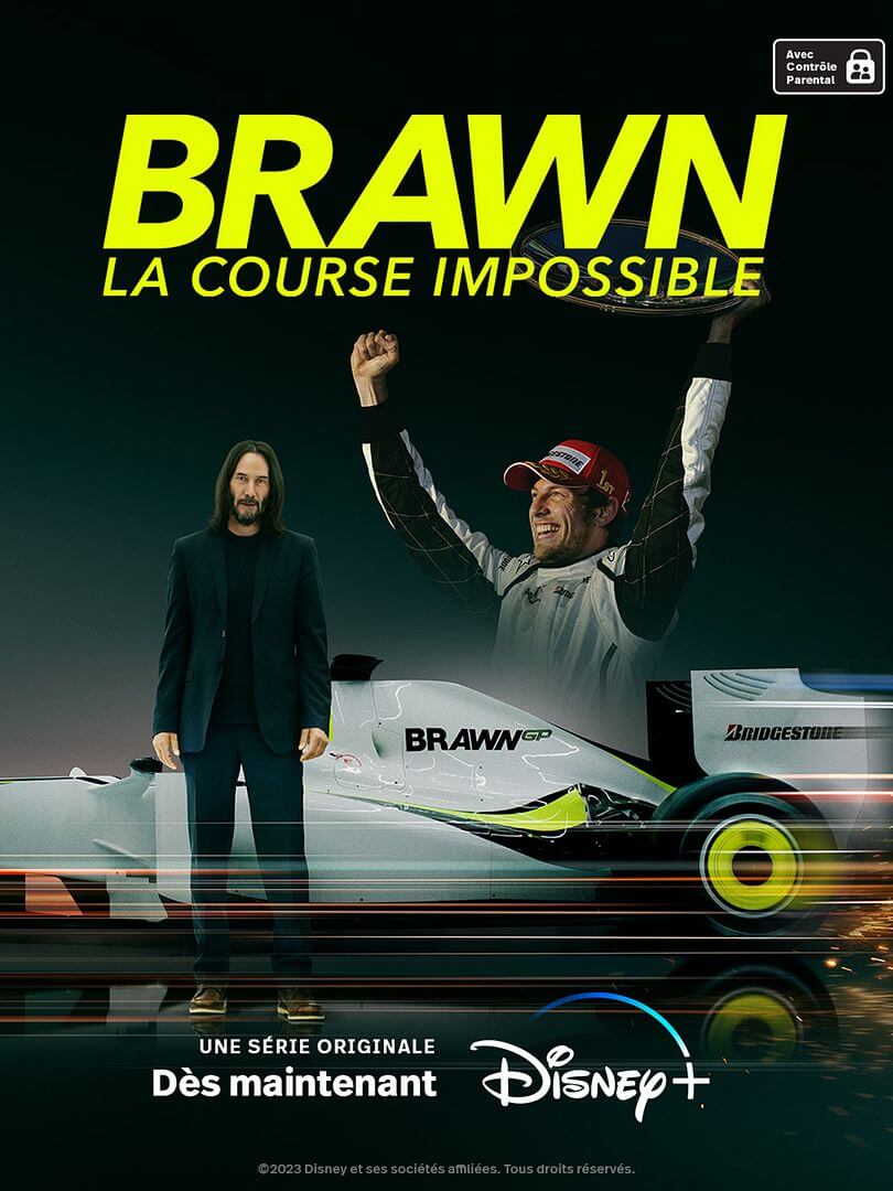 Affiche de la série Brawn: la course impossible (2023) de . Voir Brawn: la course impossible en streaming / torrent sur meilleurs-films.fr