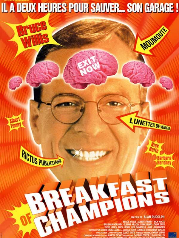 Affiche du film Breakfast of Champions (1999) de Alan Rudolph. Voir Breakfast of Champions en streaming / torrent sur meilleurs-films.fr