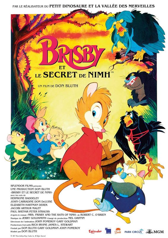 Affiche du film Brisby et le secret de Nimh (1982) de Don Bluth. Voir Brisby et le secret de Nimh en streaming / torrent sur meilleurs-films.fr